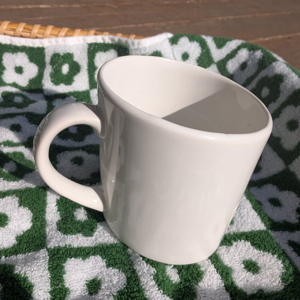 Vintage Mugs OUT OF CONTROL tilted mug, 70s art deco tea cup - Picture 4 of 5